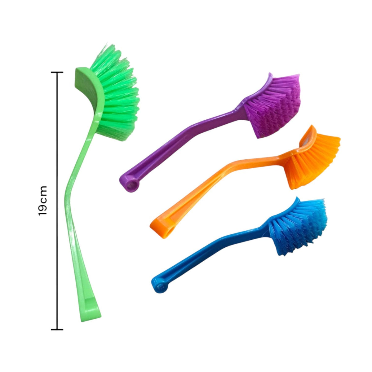 Cepillo Esquinero Colores Surtidos 19 Cm LP-0723 X6 Unds