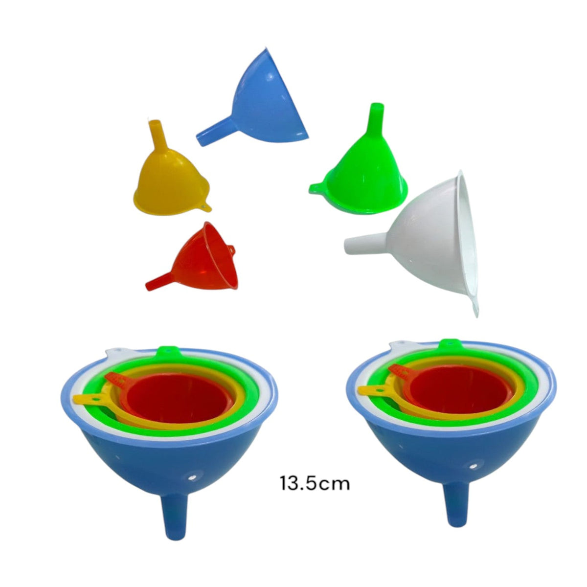 Kit Embudo Plastico X5 Pcs LP-1591 X3 Kit