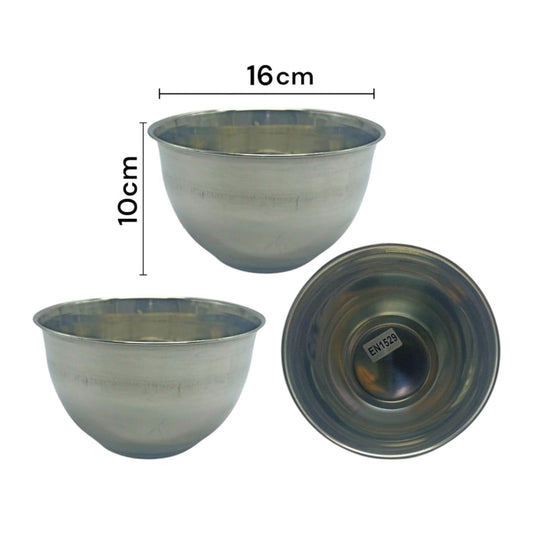 Bowl Hondo Acero Inoxidable 16*10 Cm LP-1529 X3 Unds