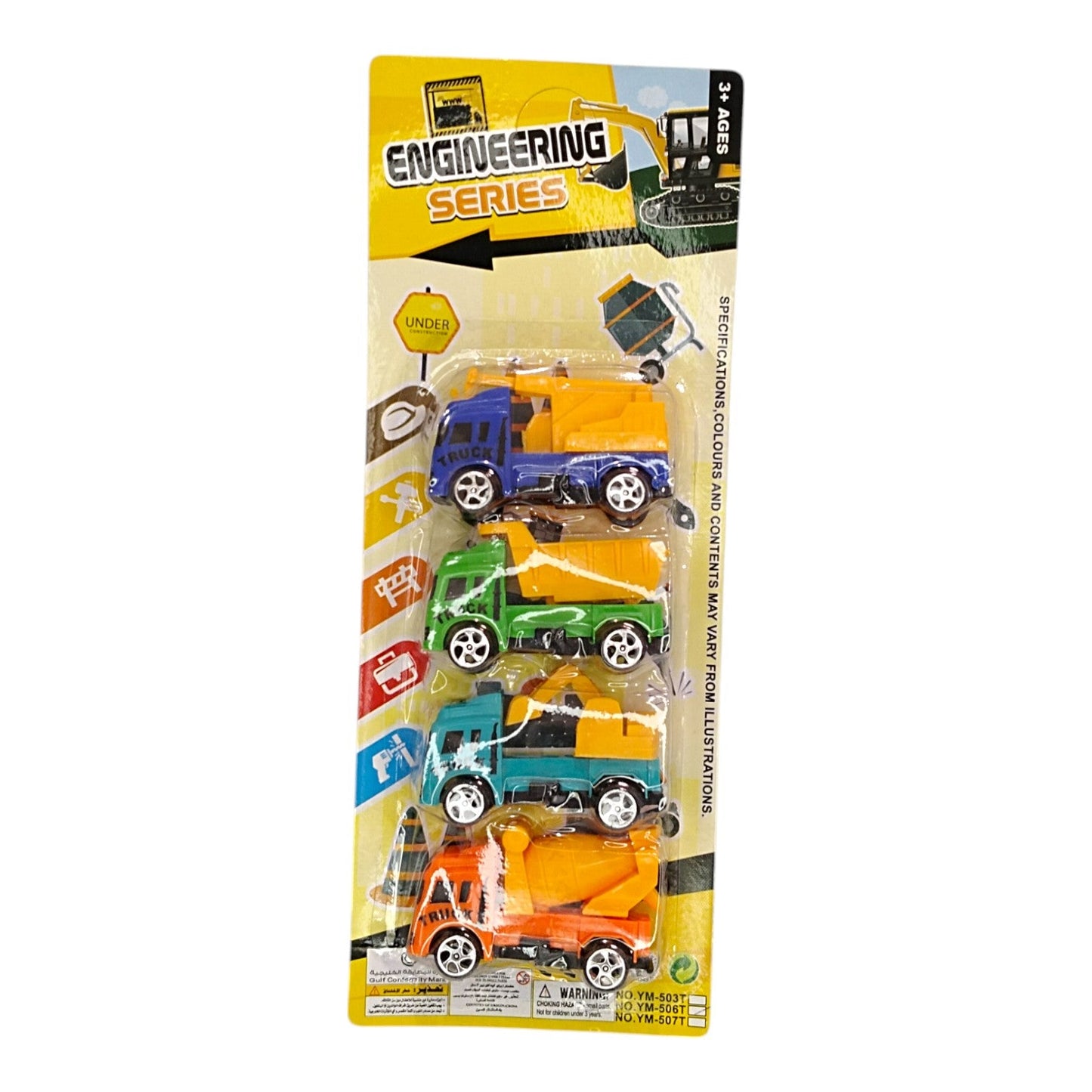 Carros Construccion X4 Pcs YM-506T X3 Unds