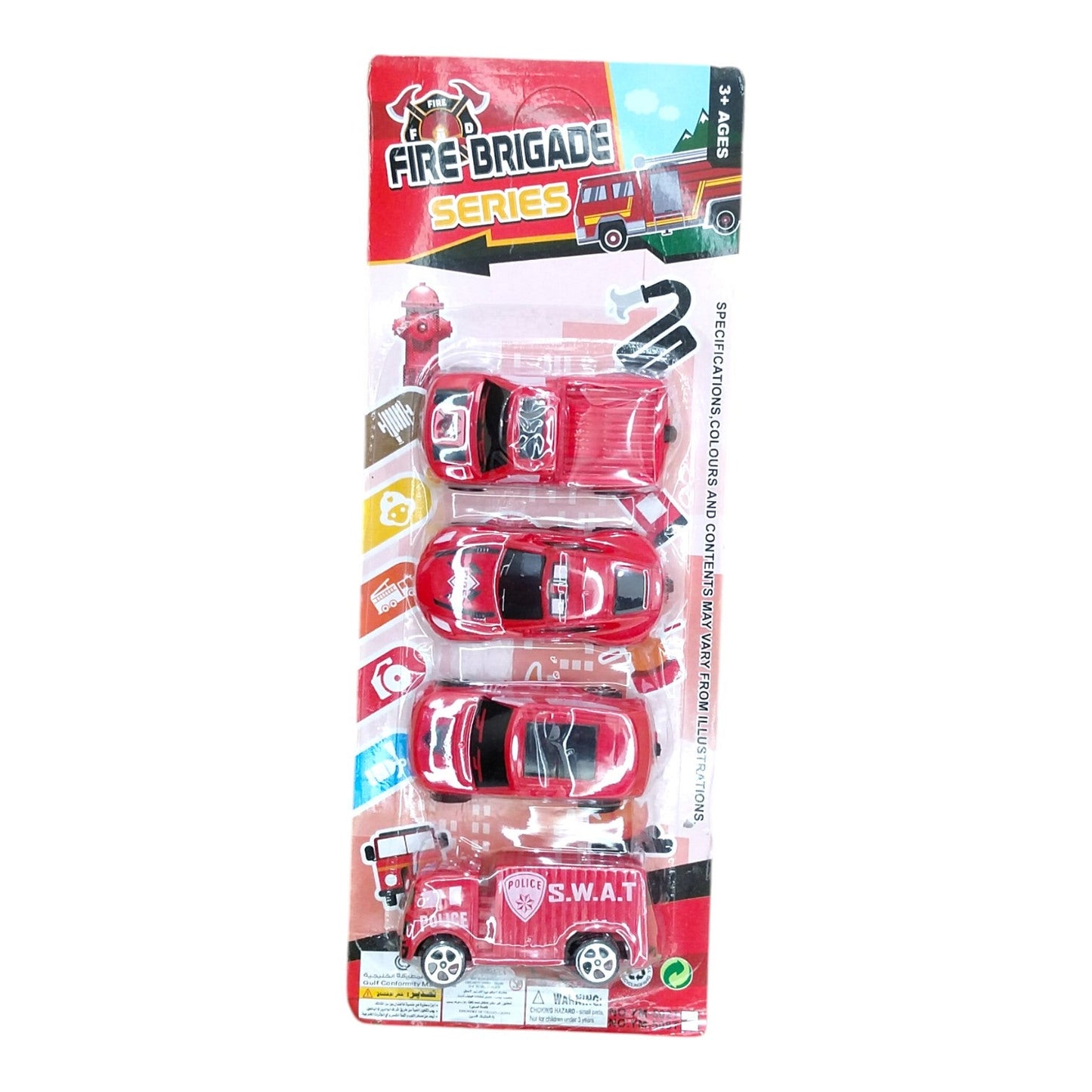 Carro City Bombero X4 Pcs 18-1G X3 Unds