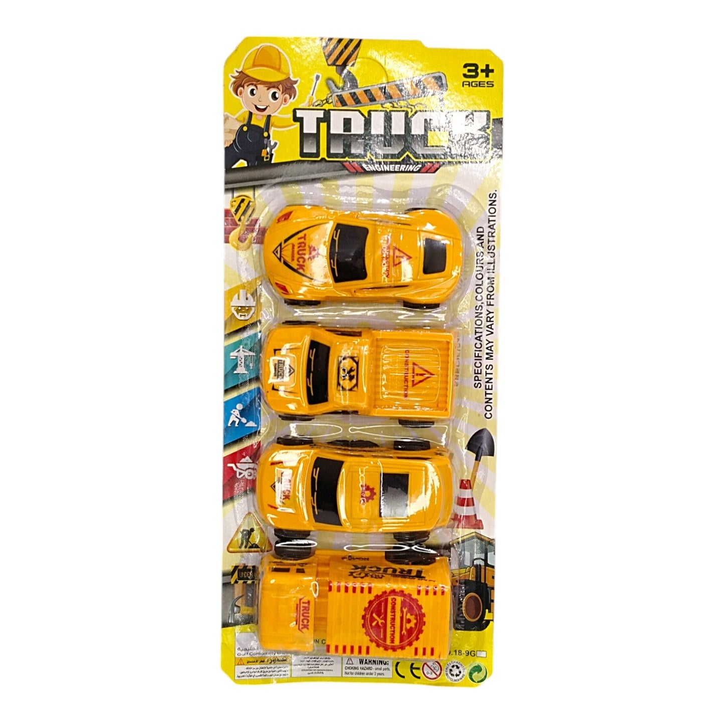 Carro City Construccion X4 Pcs 18-3G X3 Unds