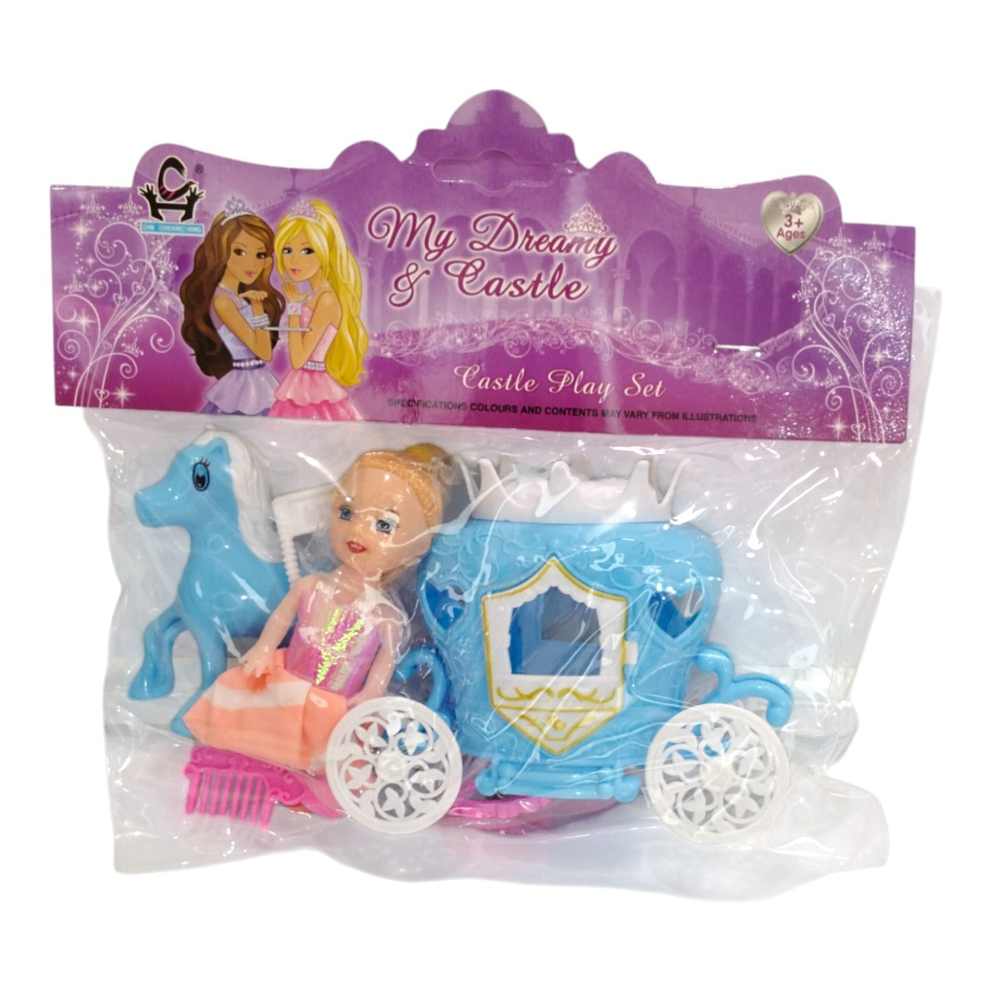 Set Muñeca Con Carro 266A X3 Unds