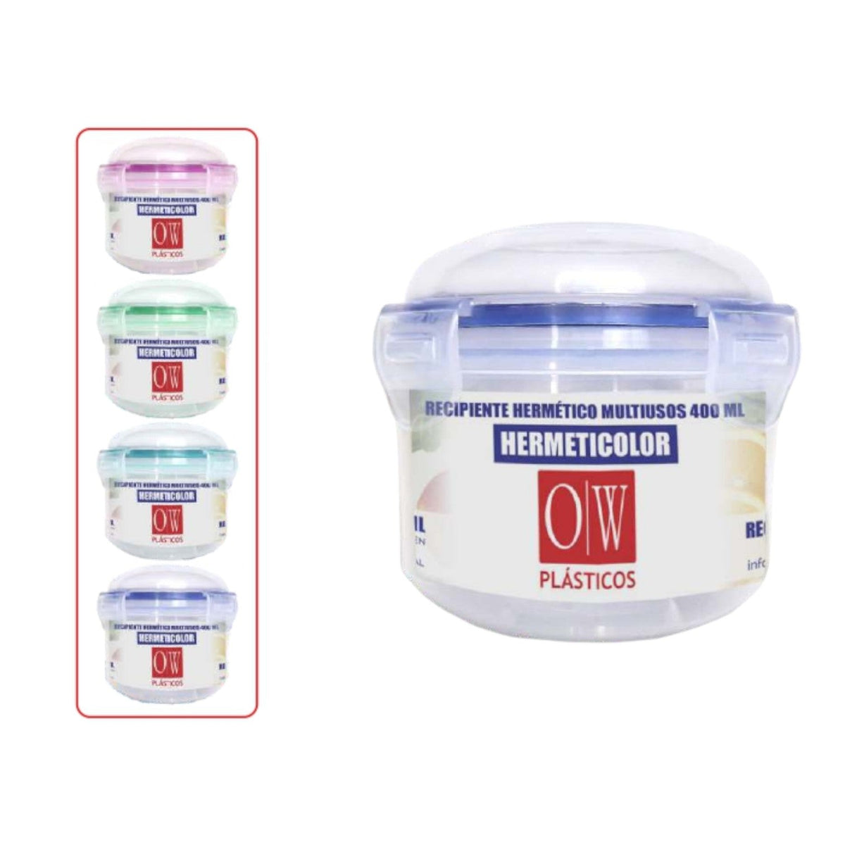 Coca Hermetica Redonda 400 Ml 10,5*12 Cm C14