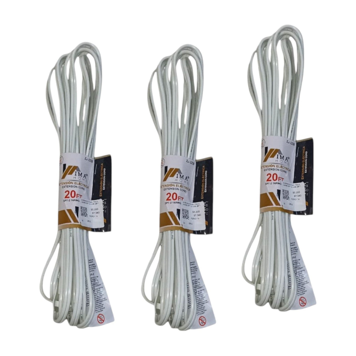 Extension Blanca 20 FT X3 Unds