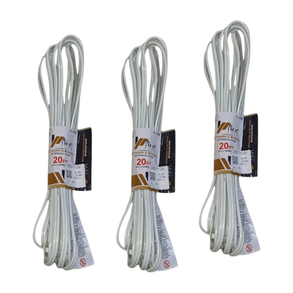 Extension Blanca 20 FT X3 Unds