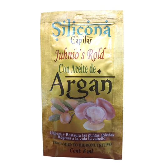 Silicona Capilar Aceite De Argan 8ml X3 Unds