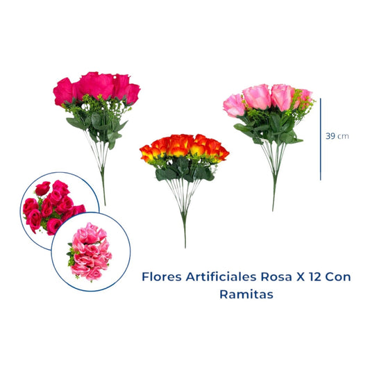 Ramo X12 Rosas SE-1187 X3 Ramos
