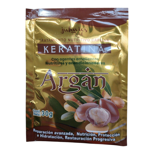 Tratamiento Keratina De Argan 30 Gr X3 Unds
