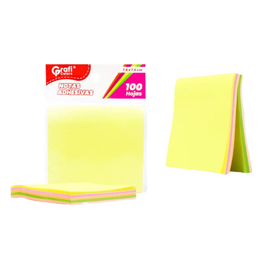 Taco Notas Adhesivas Grafi Colors X100 Hojas Gr-135