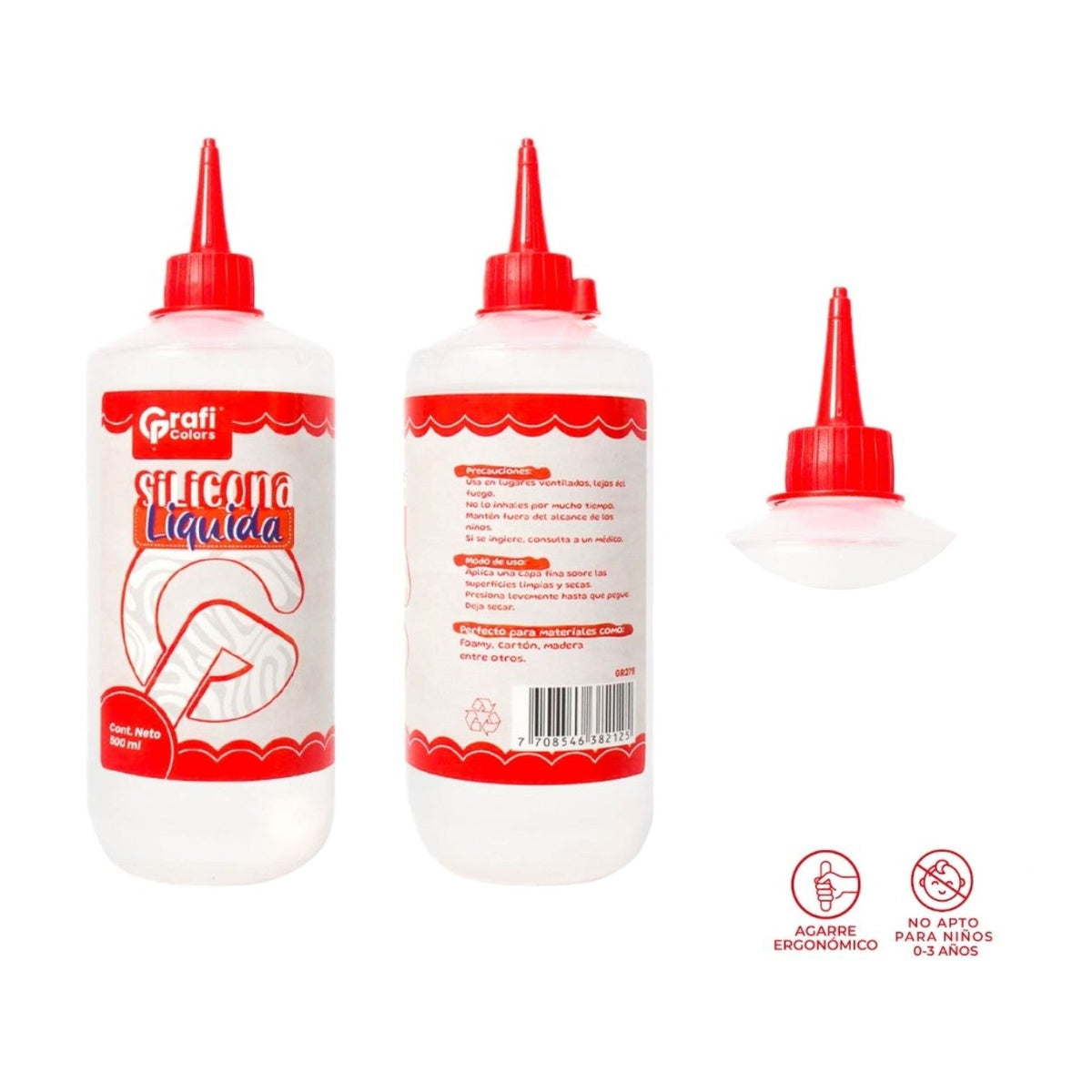 Silicona Liquida Grafi Color 500 Ml GR-279
