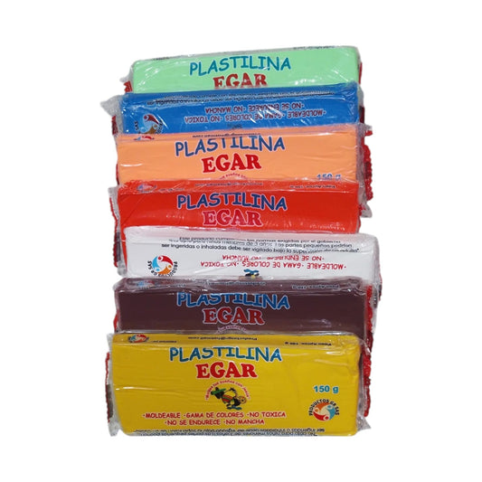 Plastilina En Bloque Colores Surtidos 150 Gr X6 Unds