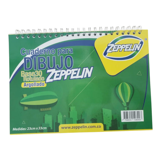Block Para Dibujo Argollado Base 30 Rotulado Zeppelin