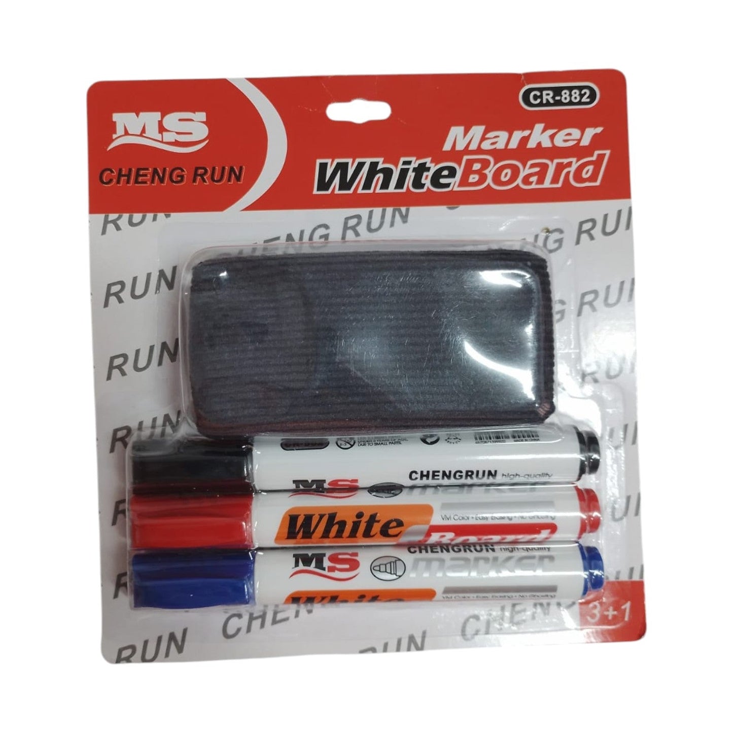 Set Marcadora Borrables + Borrador De Tablero Byg1892