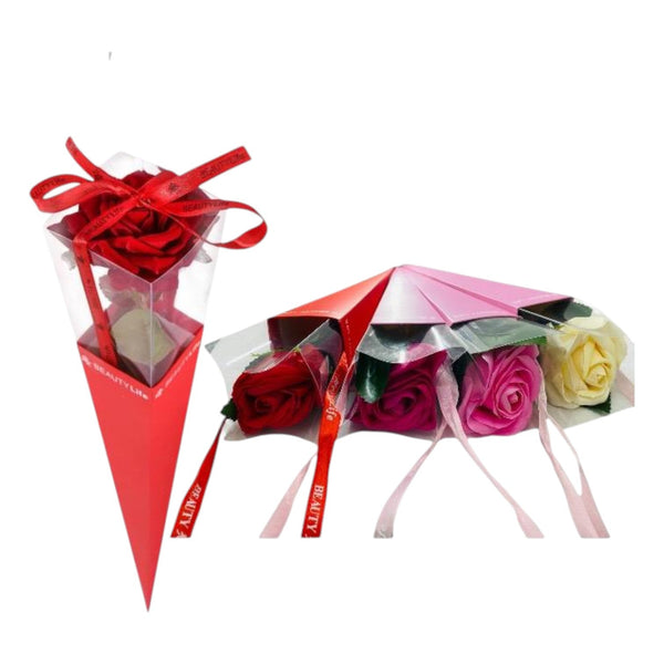 Rosa Artificial Con Empaque Dk-2522 X3 Unds