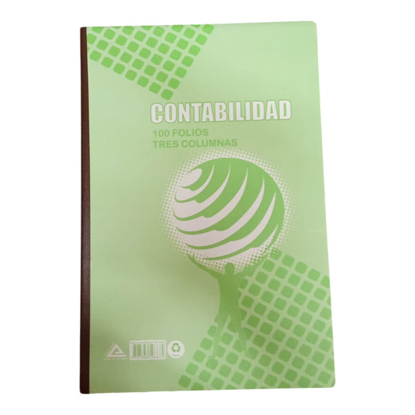 Libro 100 Folios Contabilidad Pasta Dura 31*21 Cm