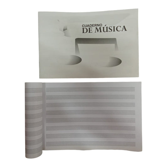 Cuaderno De Musica Media Carta X3 Unds
