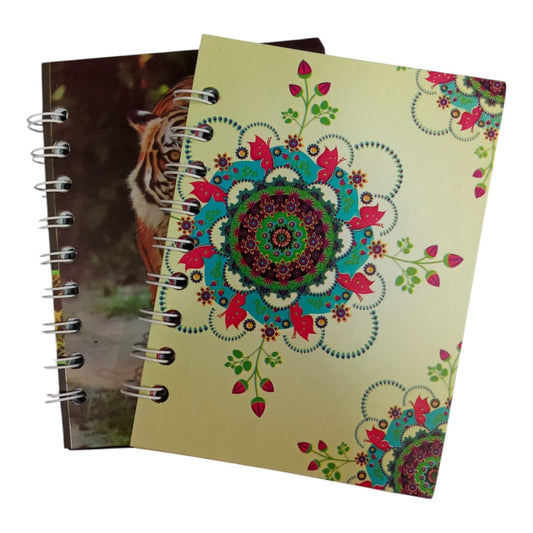 Mini Cuaderno Pasta Dura Argollado 15*11 Cm