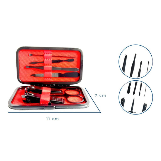 Estuche Galvanizado Viajero De Manicure SE-7946