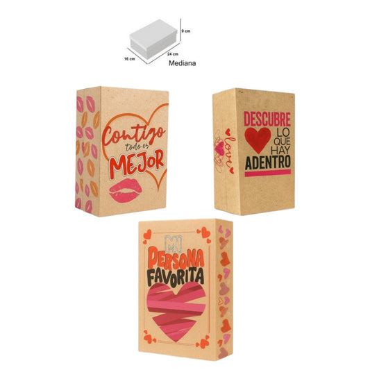Caja Jumbo Kraft Individual Mediana 9*24*16 Cm REF10041