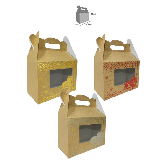 Lonchera Estampada Kraft Individual MF12411