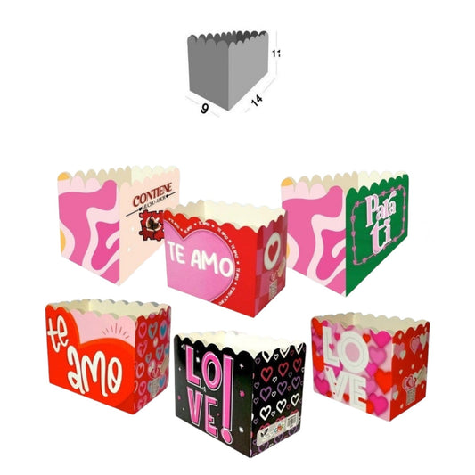 Base Ancheta Mediana Amor Toda Ocasion 11*14*9 Cm REF 12248 X12 Unds