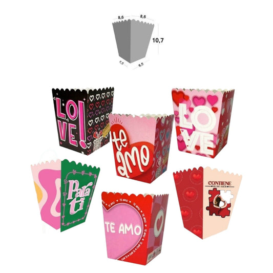 Base Ancheta Pequeña Amor Toda Ocasion 10,7*6,5*6,5 Cm REF 12247 X12 Unds