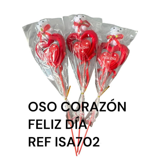 Oso Corazón Felliz Día REF ISA702
