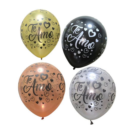 Globo R12 X12 Satinada Te Amo