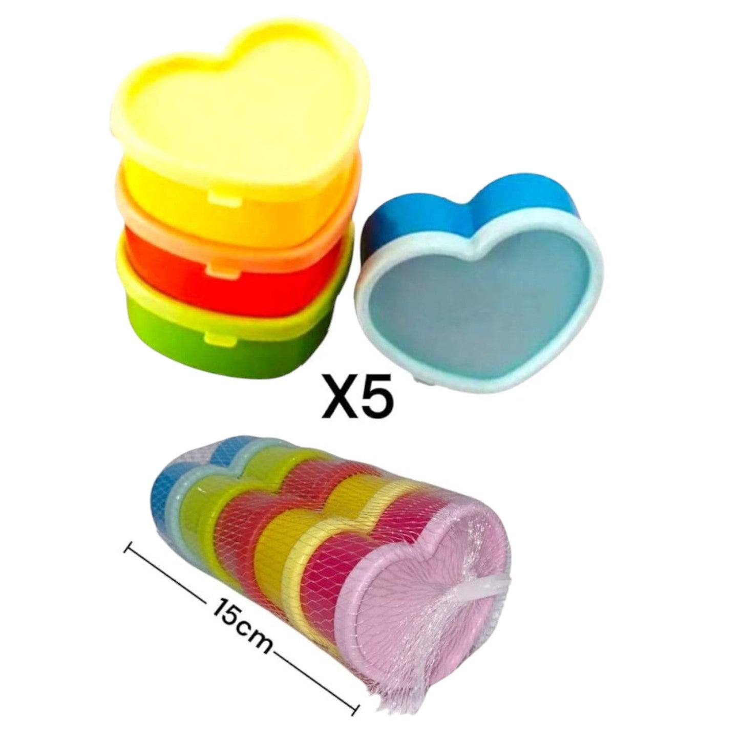 Juego De Cocas Corazon X5 LP-01766 X3 Unds