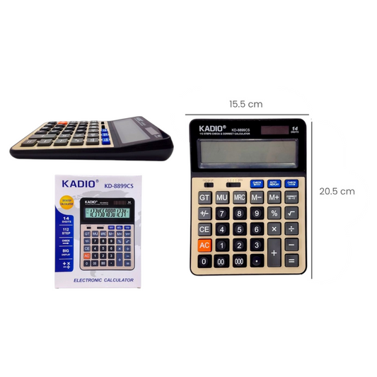 Calculadora Grande 14 Digitos KD-8899-CS