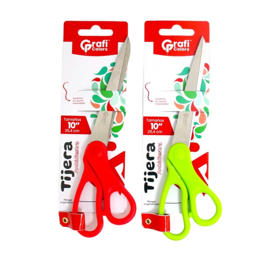 Tijeras Graficolors 10 Pulgadas GR-260 X3 Unds