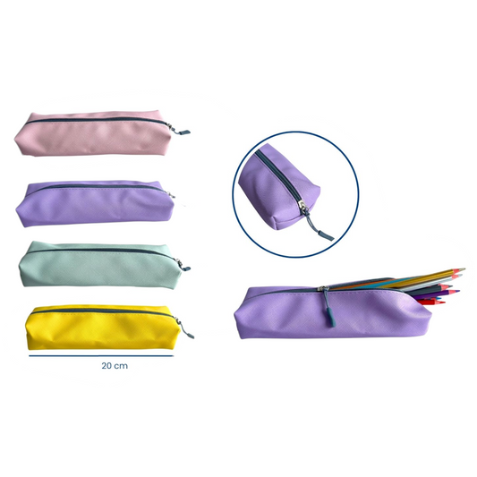 Cartuchera Unicolor Colores Pastel SC-0200