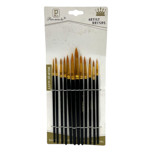 Pincel Nylon X12 Redondo Doradora SE-2899