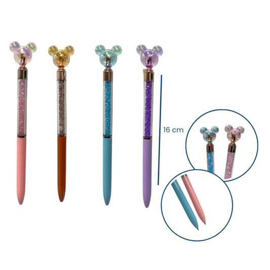 Lapiceros Orejas Colores Surtidos SE-5210 X6 Unds