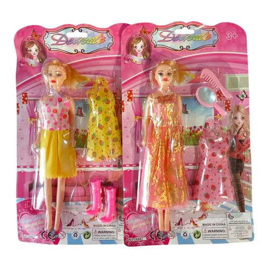 Barbie Encartonada Con Accesorios CA-2688-E4-F2