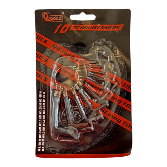 Juego De LLaves Hexagonales X10 Pcs (VHR24-024)