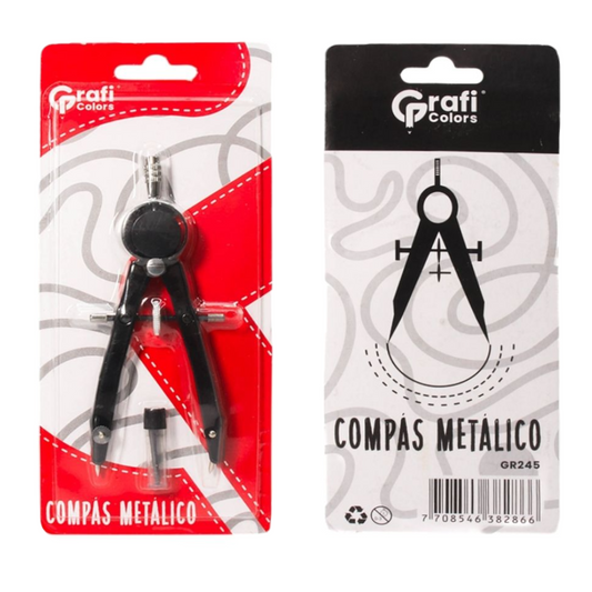 Compas Metalico Encartonado GR-245
