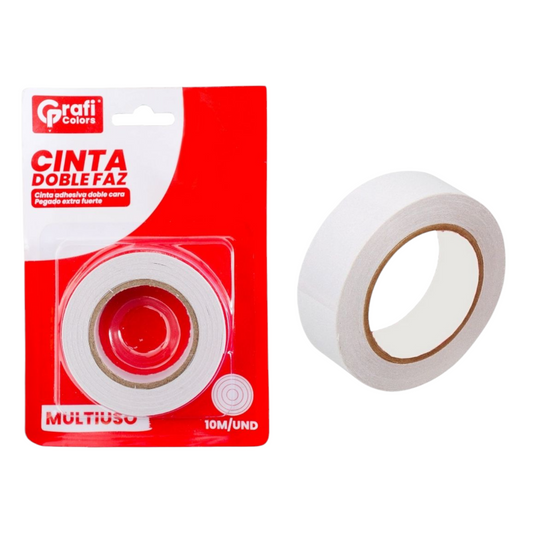 Cinta Doble Faz Grafi Colors 10 Mts GR-332