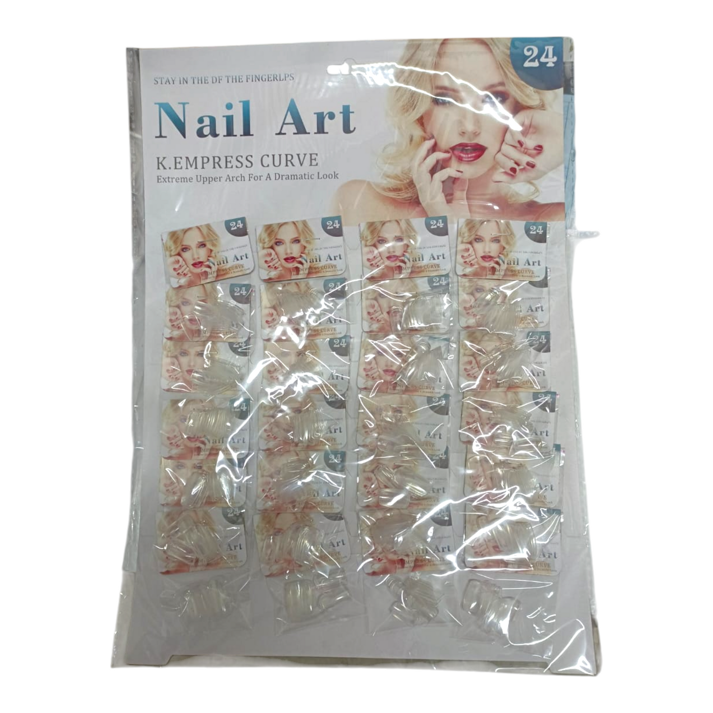 Carton De Uñas Transparentes X24 Bolsitas L-2344