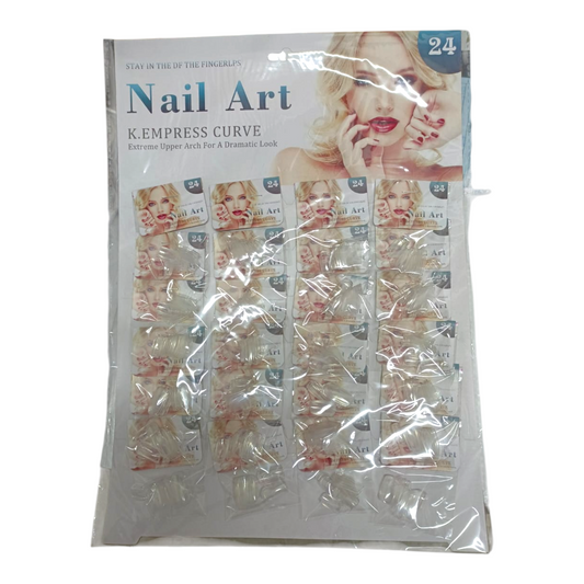 Carton De Uñas Transparentes X24 Bolsitas L-2344