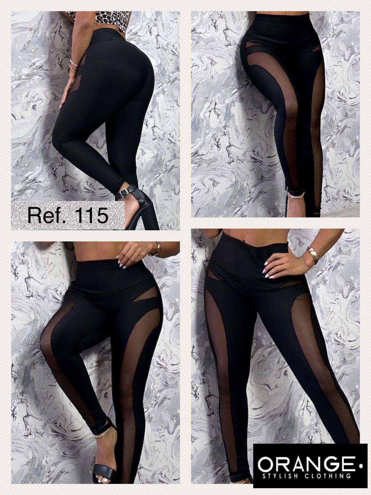Leggings NegroTalla U Ref1093 X6 Unidades