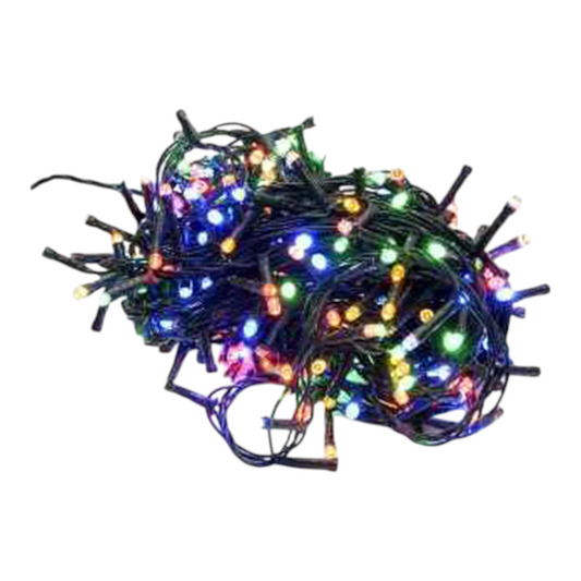 Extensión De Luz X90 Bombillos Cable Transparente 8 Mts Multicolor