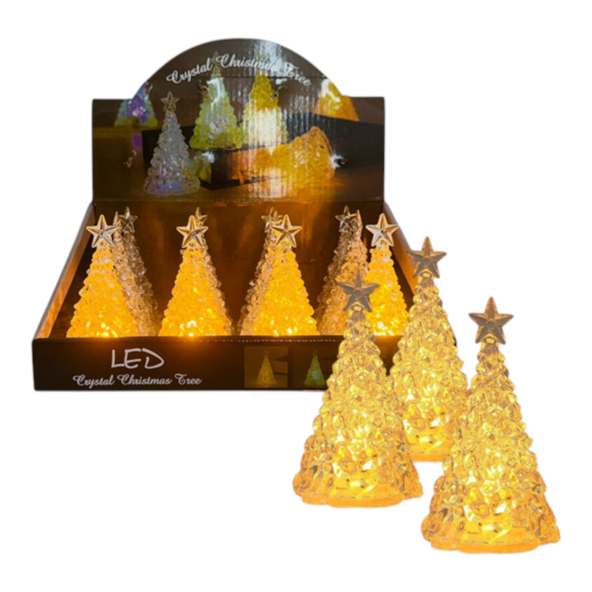 Vela De Luz Con Pilas Forma Árbol 10Cm DK-2833-2843