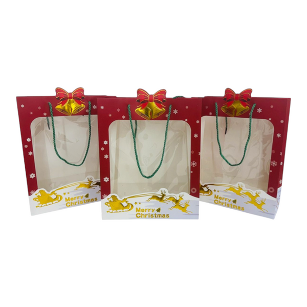 Bolsa De Regalo Navideña 30*26 Cm DK-3066 X6 Unds