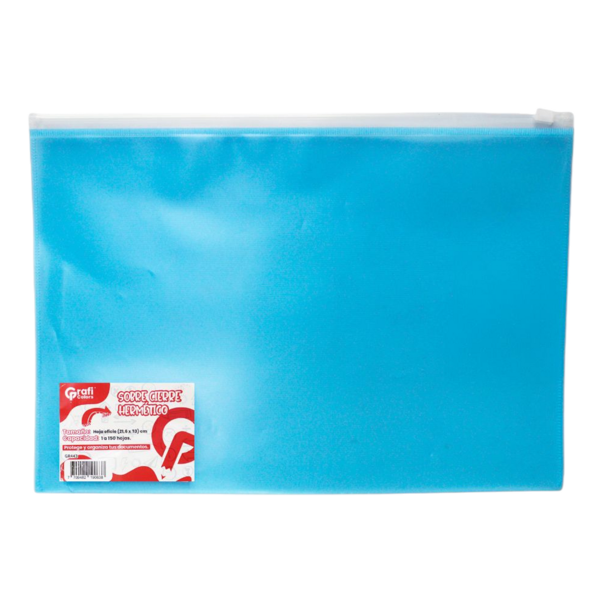 Carpeta Cierre Hermetico Grafi Colors Tamaño Oficio GR-443 X6 Unds