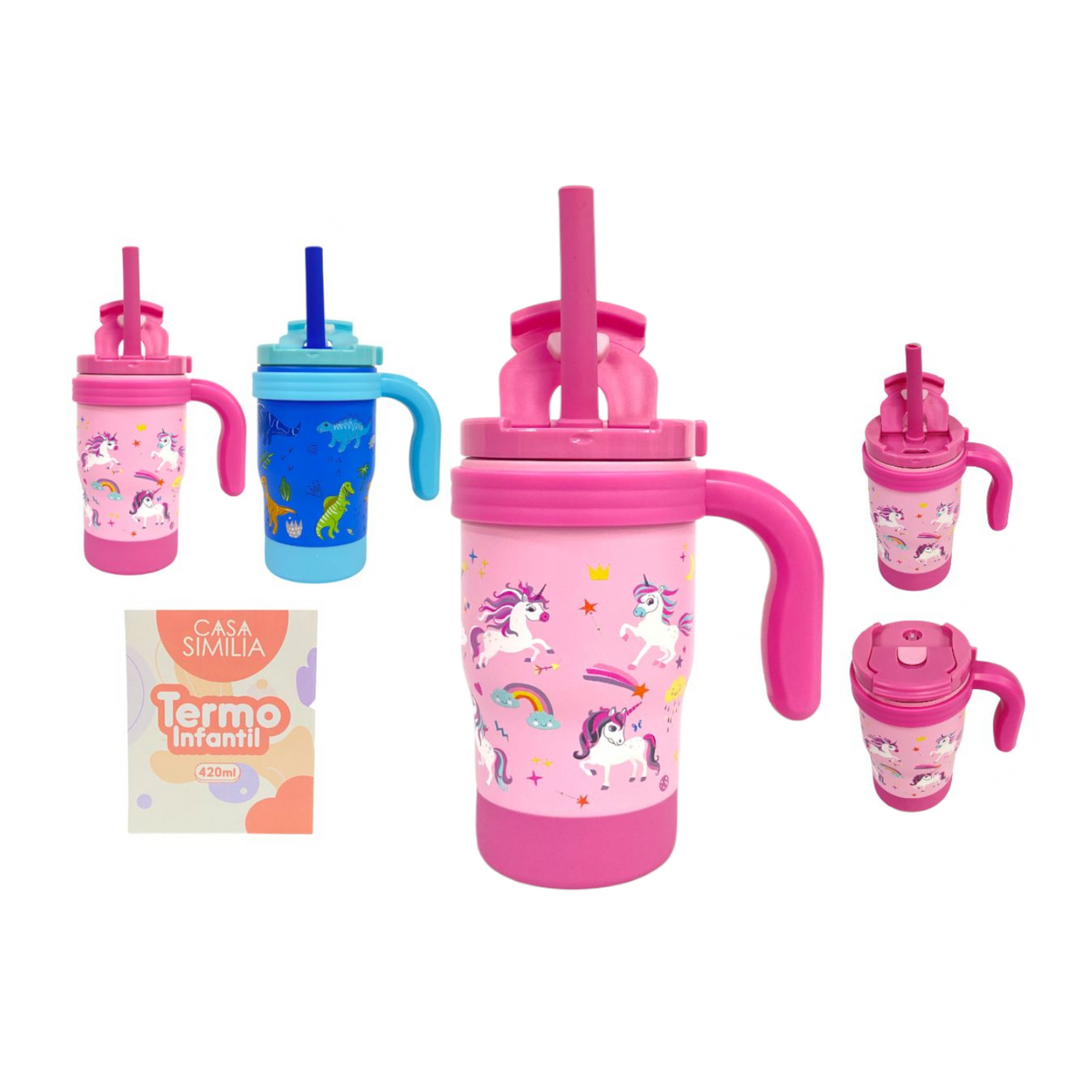 Vaso Pitillo Casa Similia Metalico 400 Ml SM-001