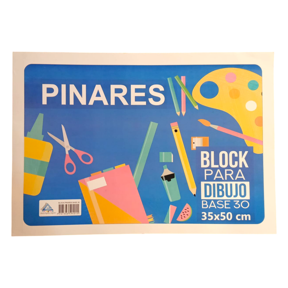 Block Pinares 35*50 Cm Hojas Blancas