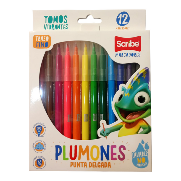 Plumon Punta Delgada Scribe X12 Unds