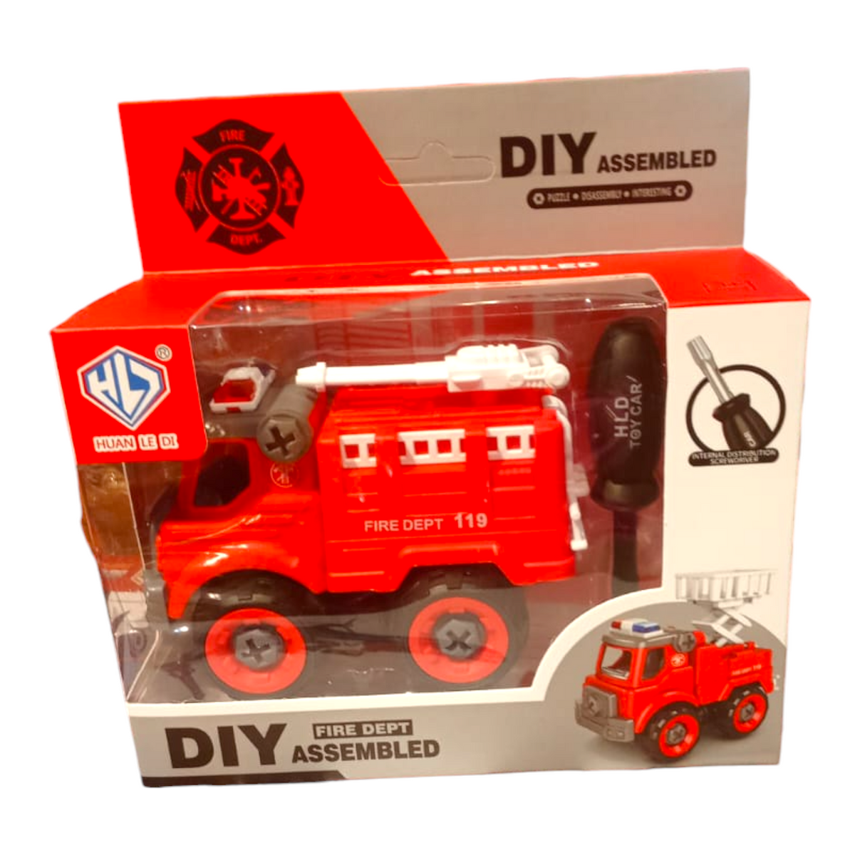 Juego Carro De Bomberos Desarmable Con Herramienta Lp-02157/ 858-9